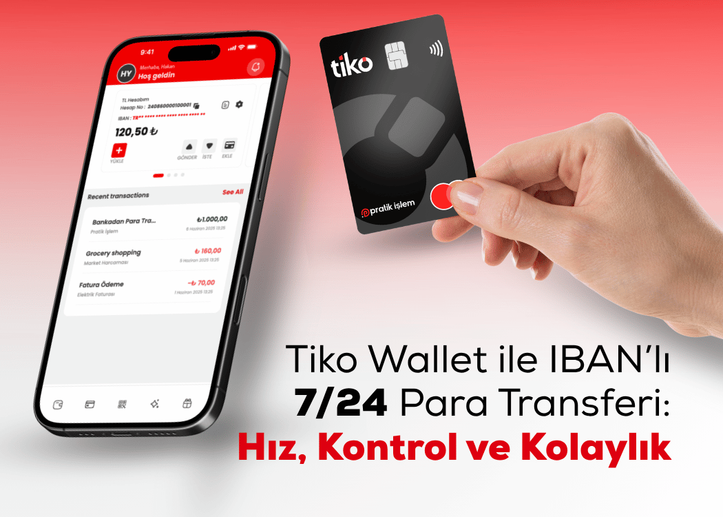 Tiko Wallet ile IBAN’lı 7/24 Para Transferi: Hız, Kontrol ve Kolaylık